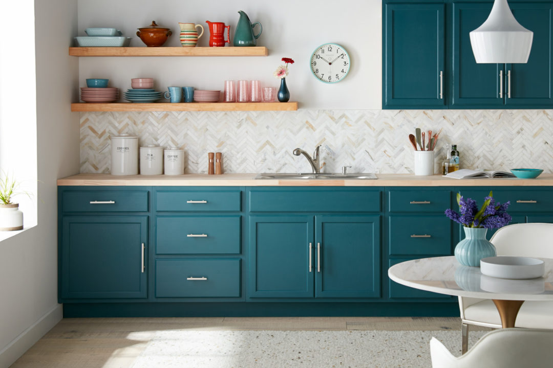 Colorful Kitchen Cabinet Transformation - The Perfect Finish Blog By KILZ®