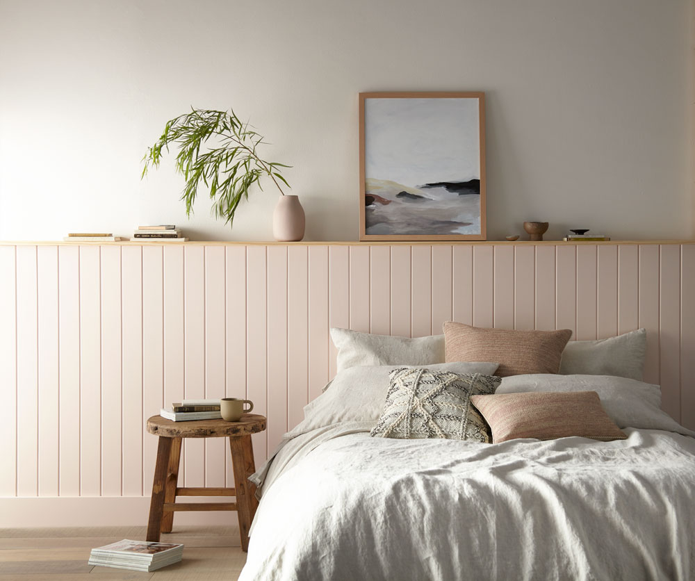 Magnolia Home: Relaxing Rose-Hued Bedroom | The Perfect Finish Blog by