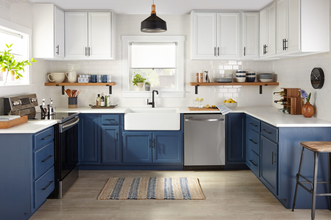 Modern Blue Farmhouse Kitchen The Perfect Finish Blog By KILZ   Modern Blue Farmhouse Kitchen Header 1080x720 