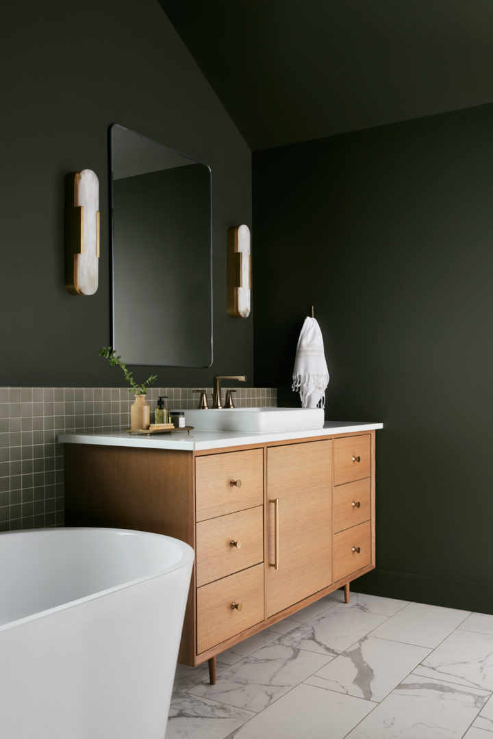 MAGNOLIA HOME: A BOLD AND MOODY BATHROOM - The Perfect Finish Blog by KILZ®